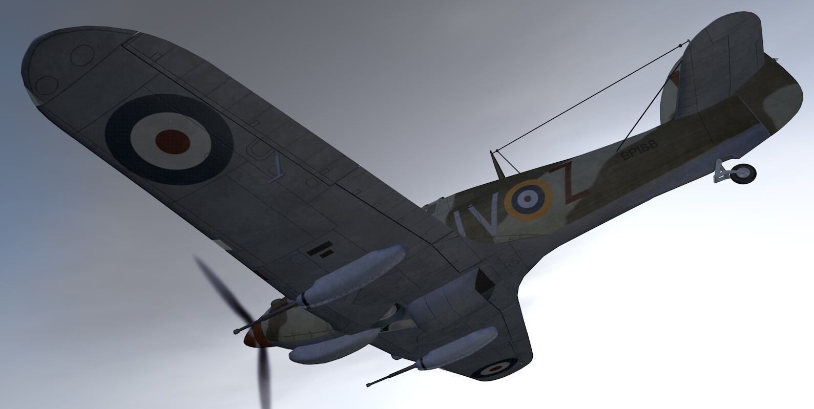 Hawker Hurricane Mk-2d 3D model_12