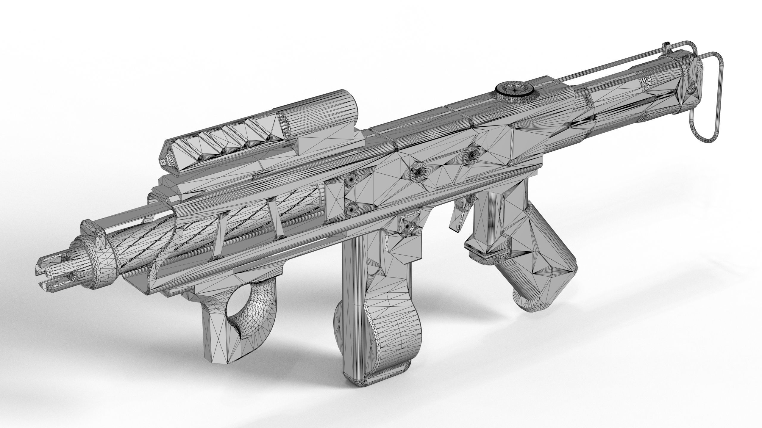 Sci-fi Rifle SSCC Low-poly 3D model_10