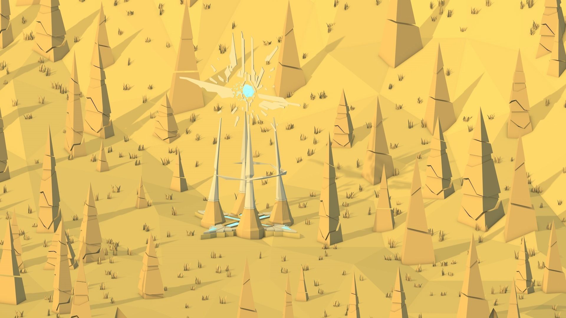 Low Poly Fantasy Scary Creepy Dark Halloween Asset Pack Low-poly 3D model_29