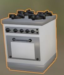 oven cartoon 3D model_4