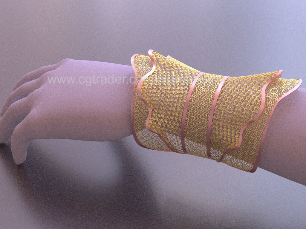Long Ultra Vision Bangle 005 3D print model_7