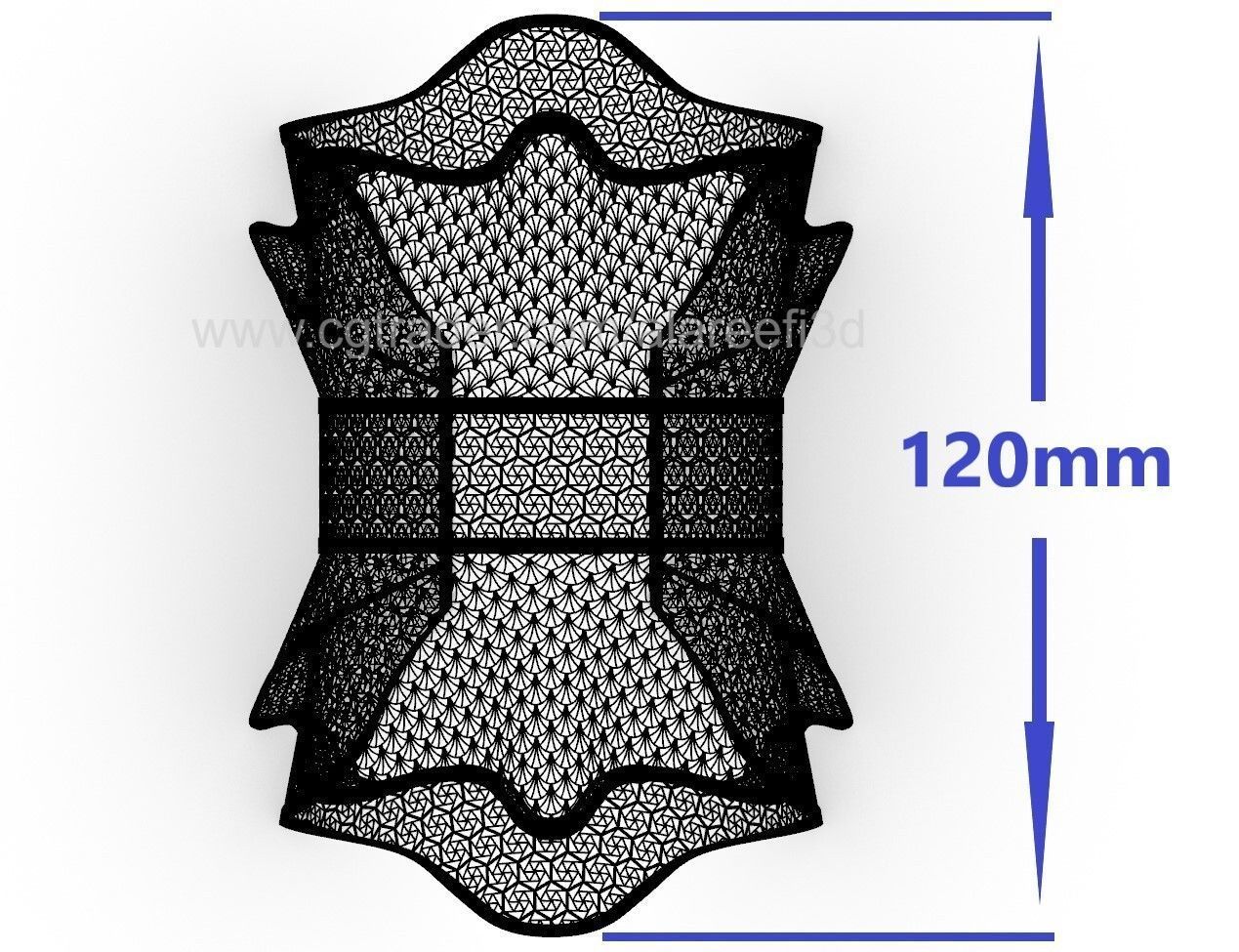 Long Ultra Vision Bangle 005 3D print model_12