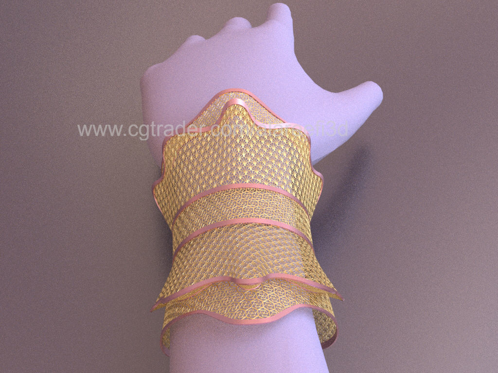 Long Ultra Vision Bangle 005 3D print model_11