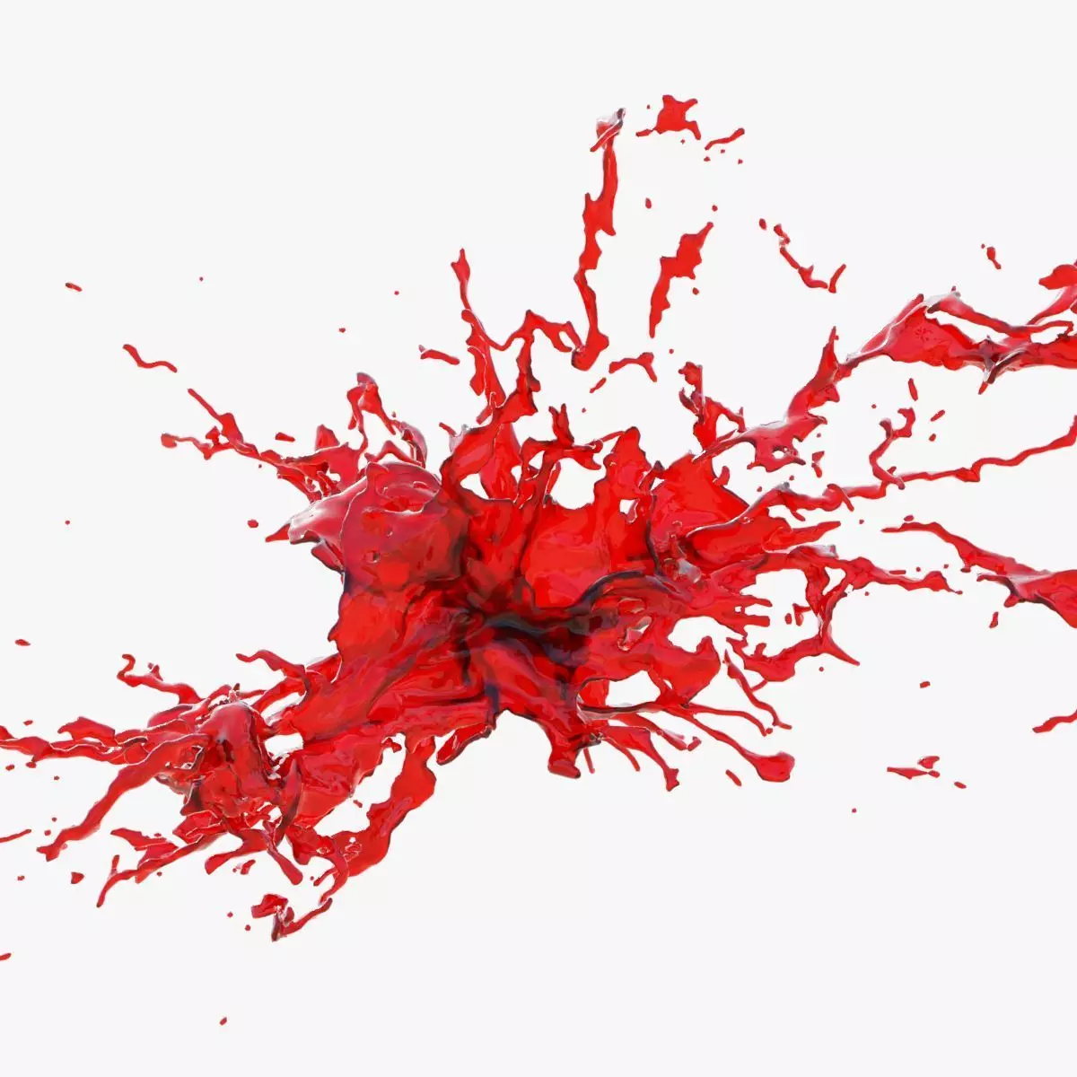Animated Blood Splash 34 3D model_0
