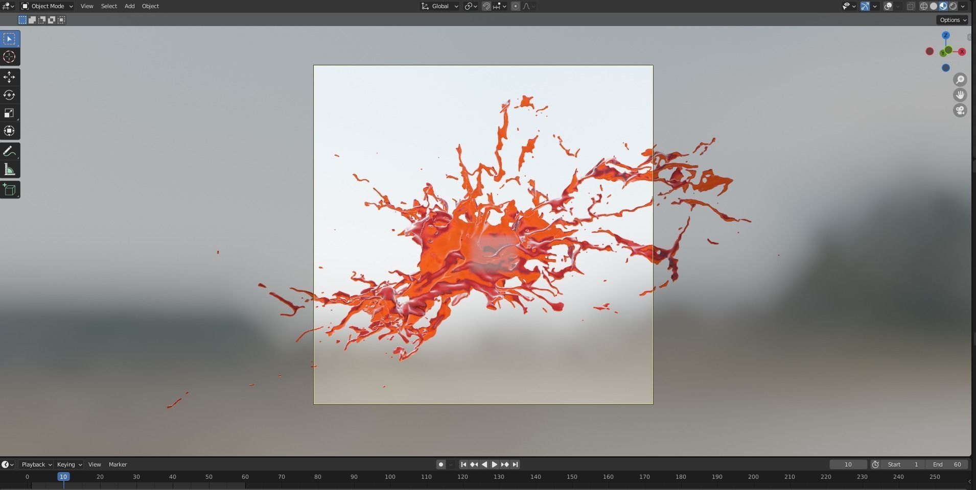 Animated Blood Splash 34 3D model_13