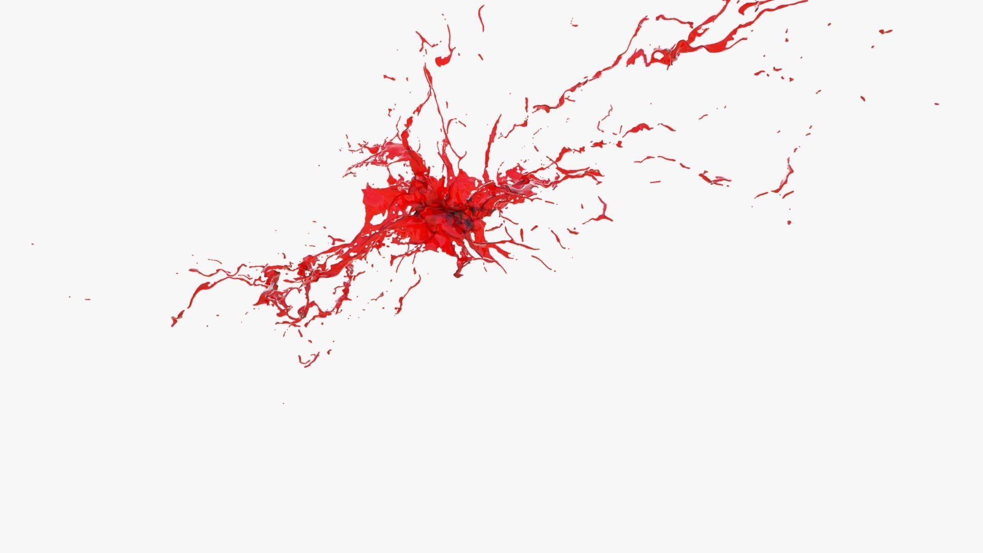 Animated Blood Splash 34 3D model_8