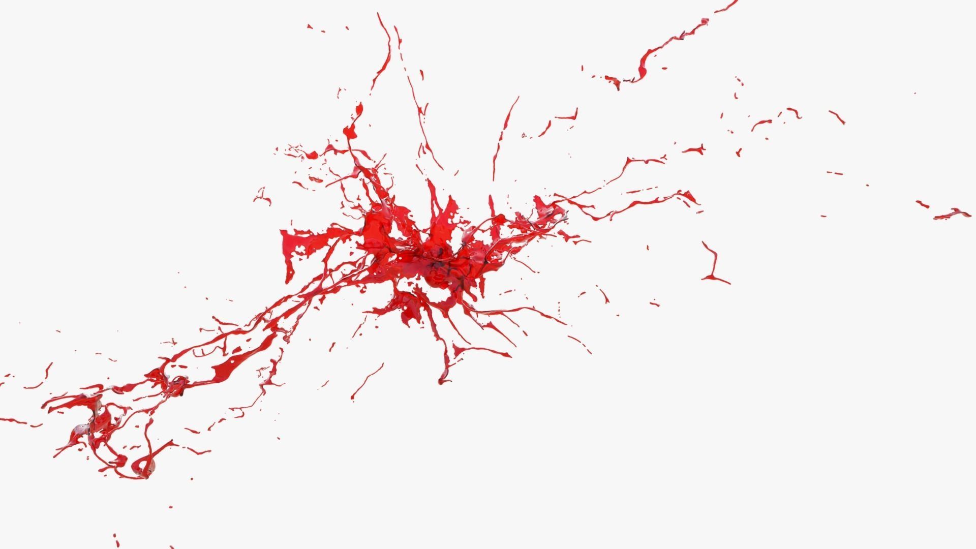 Animated Blood Splash 34 3D model_9