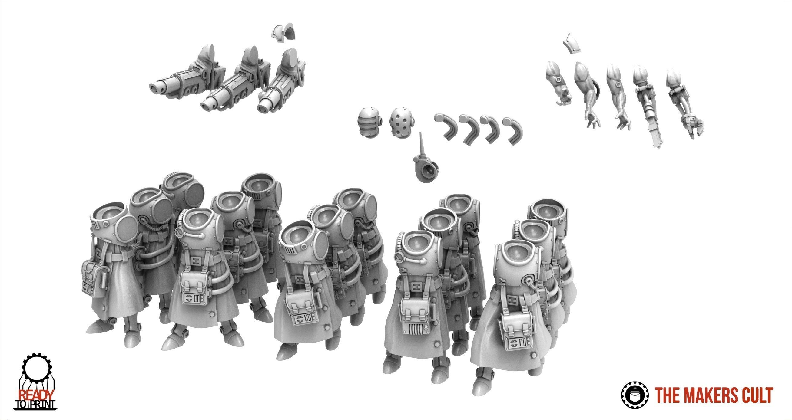 Dark Techno - Battle Thralls 3D print model_3