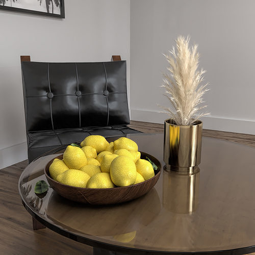 living room 1 3D model 2