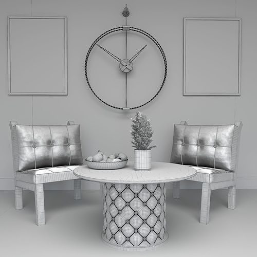 living room 1 3D model 6