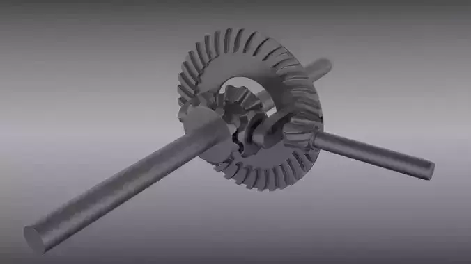 Differential gear 3D model
