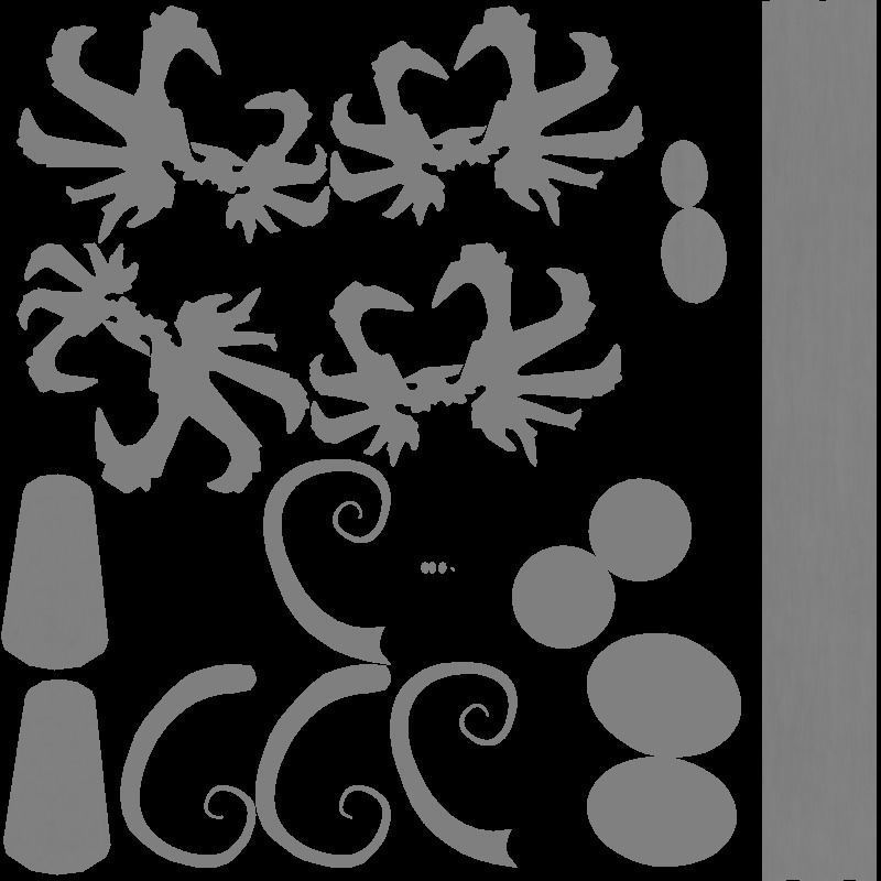 Dark Staff Low-poly 3D model_13