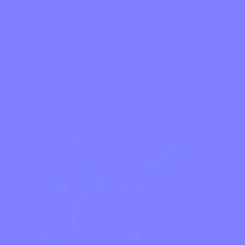 Dark Staff Low-poly 3D model_14