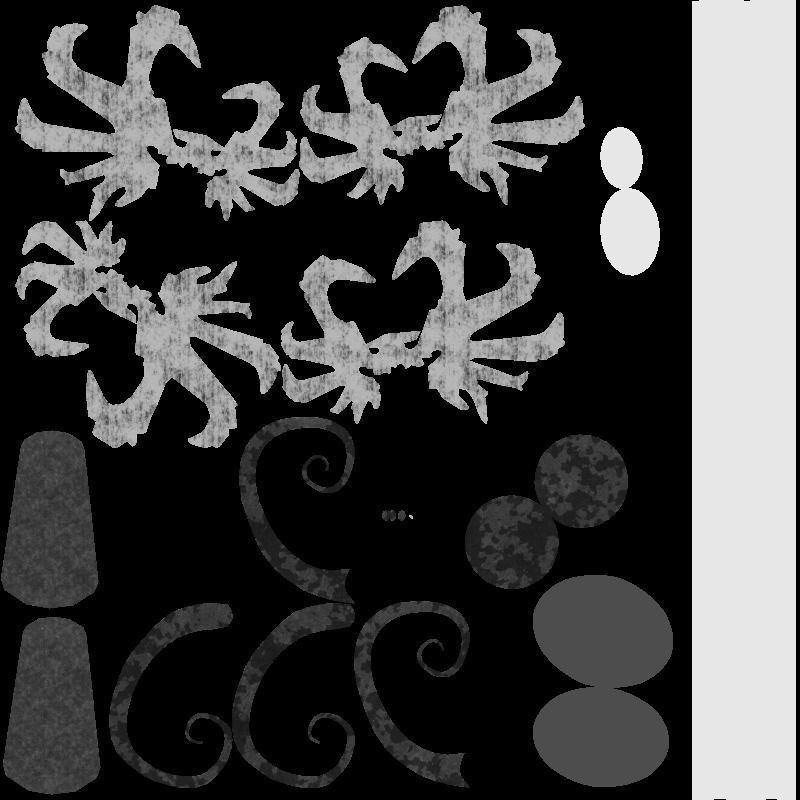 Dark Staff Low-poly 3D model_12