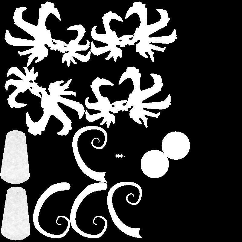 Dark Staff Low-poly 3D model_11