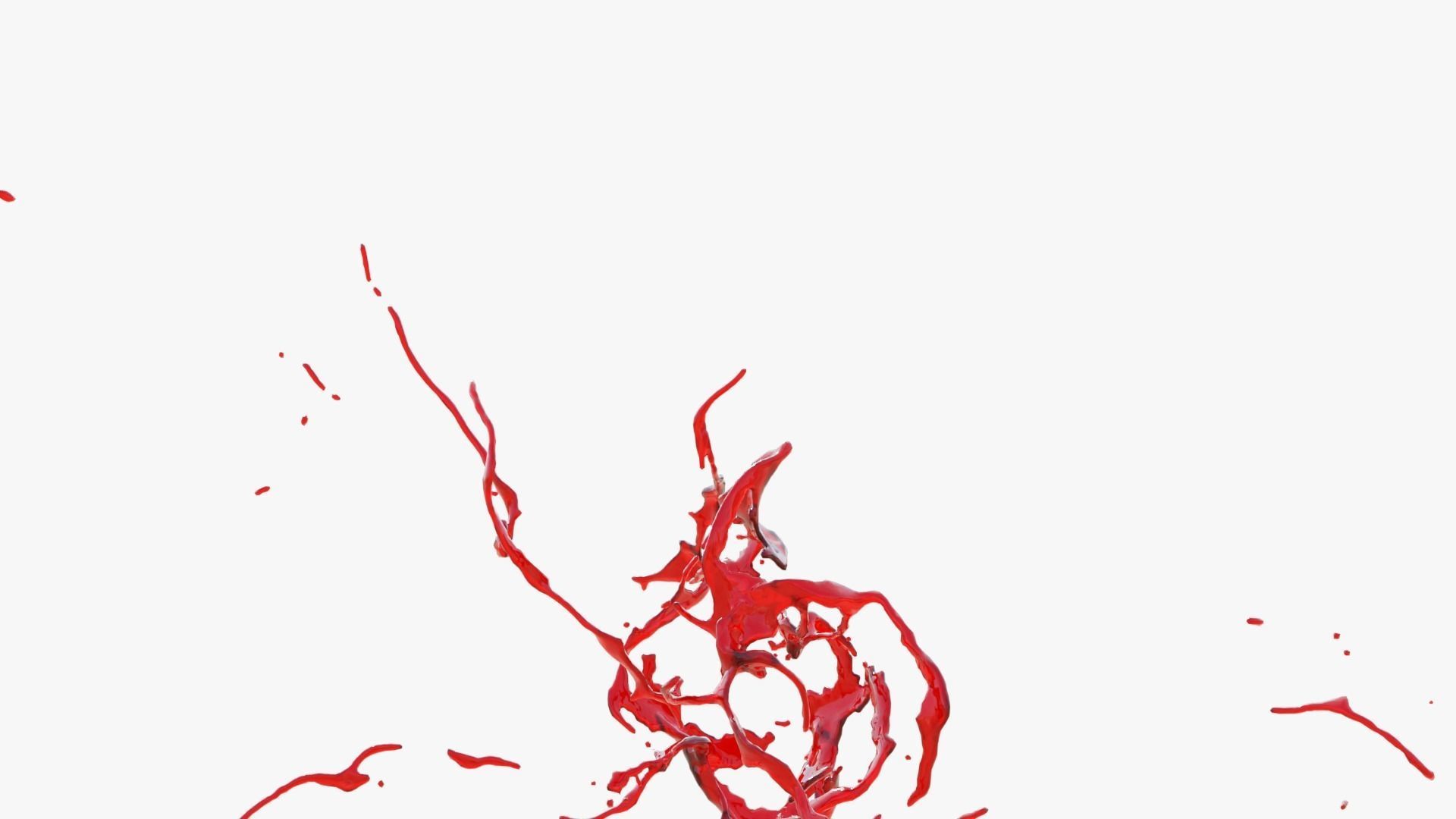 Animated Blood Splash 33 3D model_9