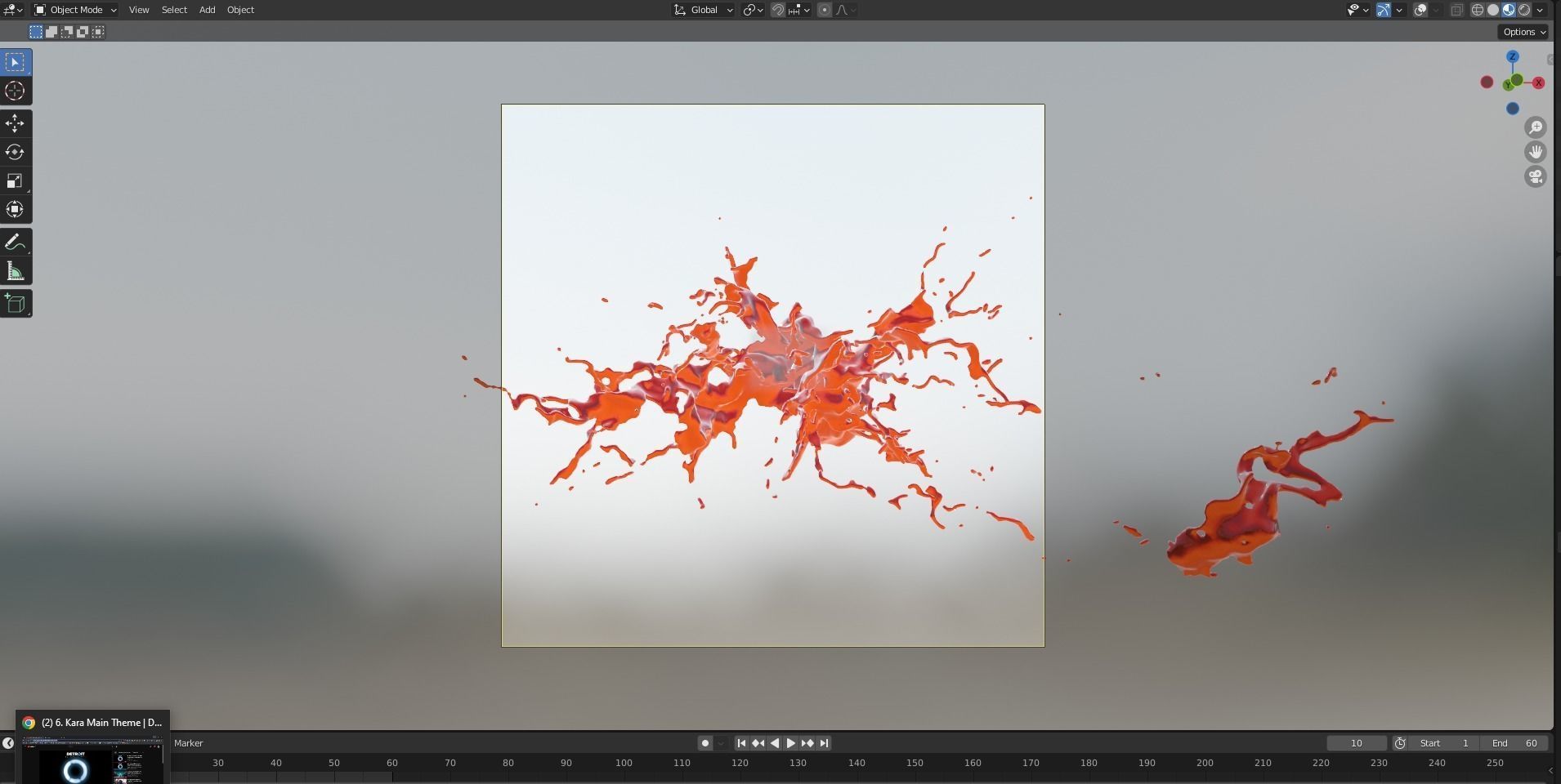 Animated Blood Splash 33 3D model_11