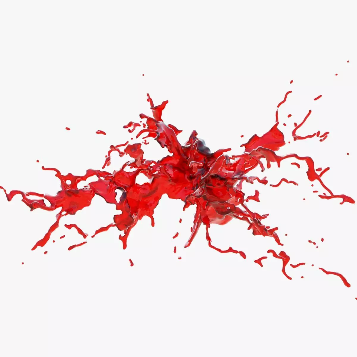 Animated Blood Splash 33 3D model_0