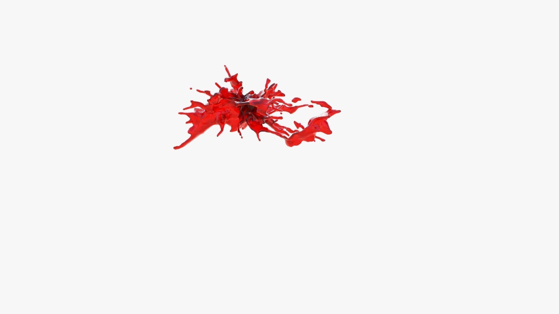 Animated Blood Splash 33 3D model_5
