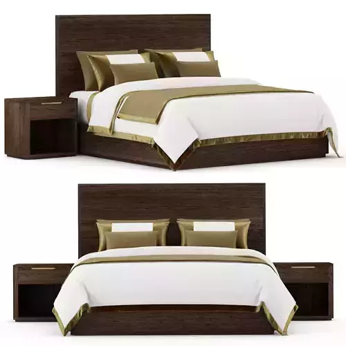 RH Breton bed 2 3D model