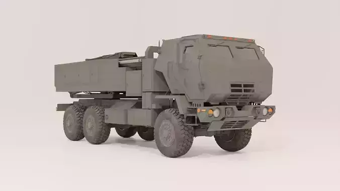 M142 HIMARS - High Mobility Artillery Rocket System 3D model Low-poly 3D model
