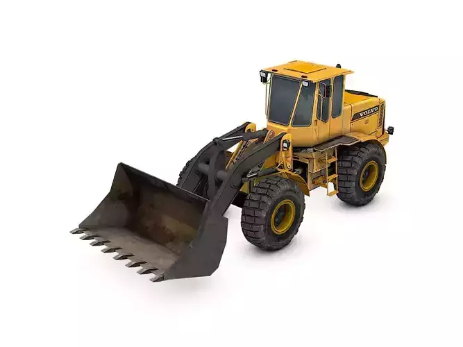 Wheel Loader Low-poly 3D model