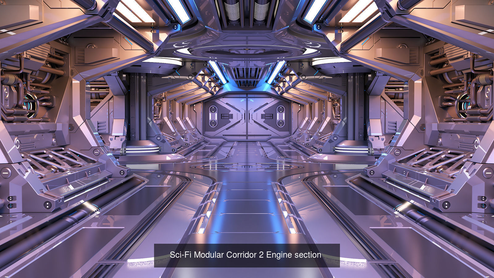 Sci-Fi Space Corridors Collection Set N1 _3