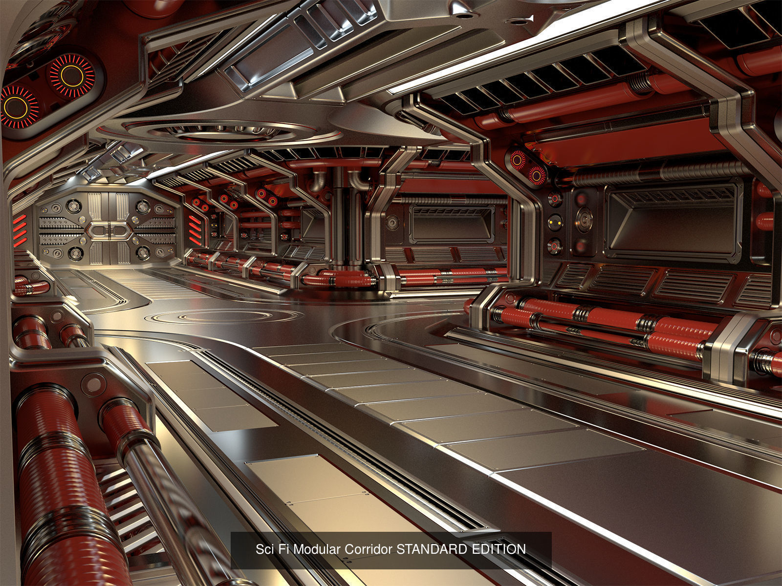 Sci-Fi Space Corridors Collection Set N1 _1