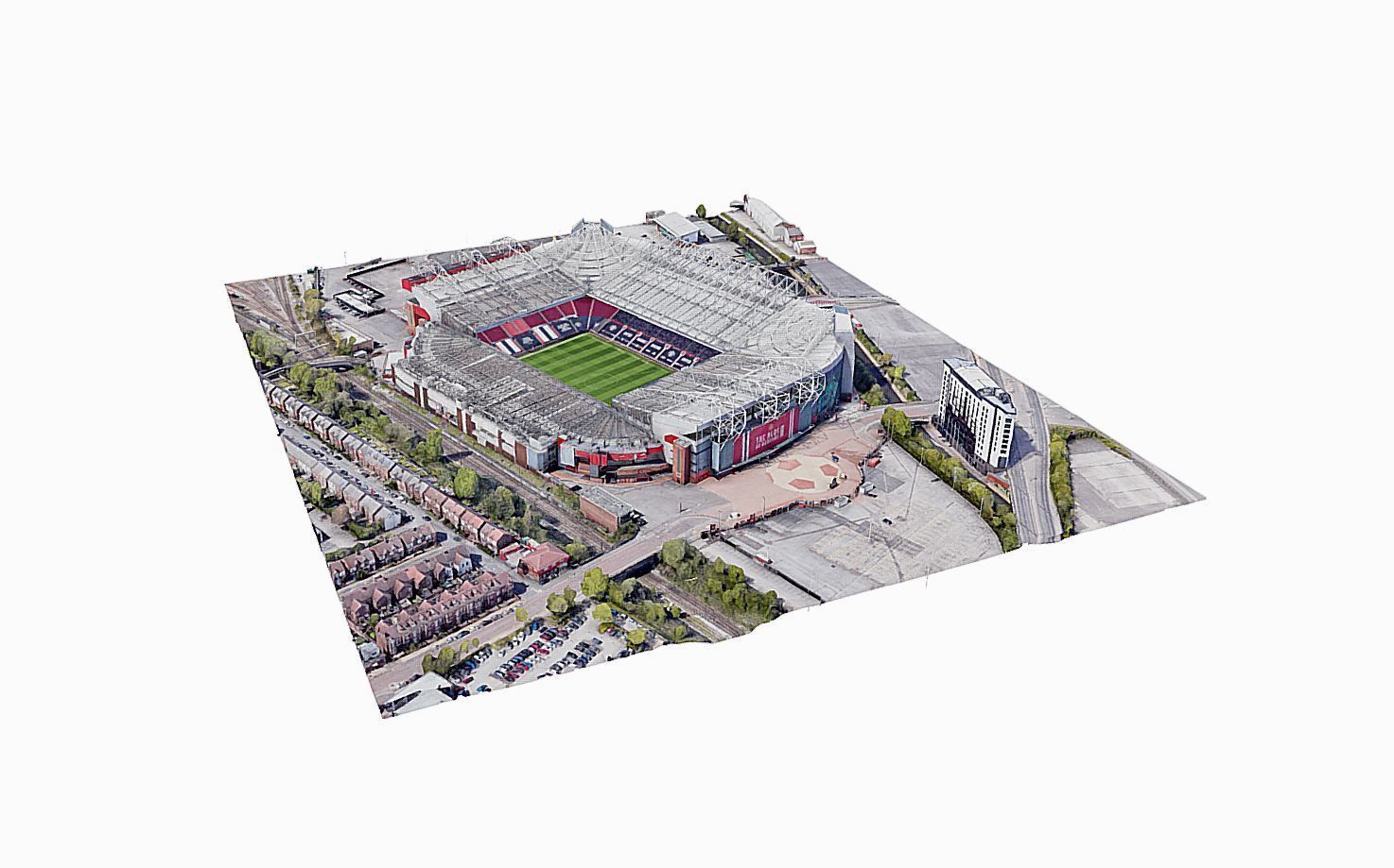 Old Trafford Stadium - Manchester United Low-poly 3D model_5