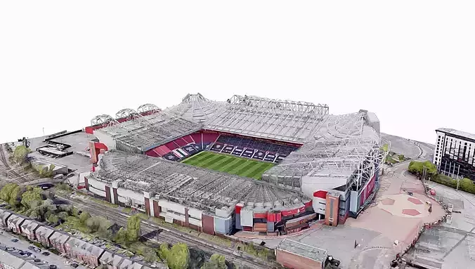 Old Trafford Stadium - Manchester United Low-poly 3D model