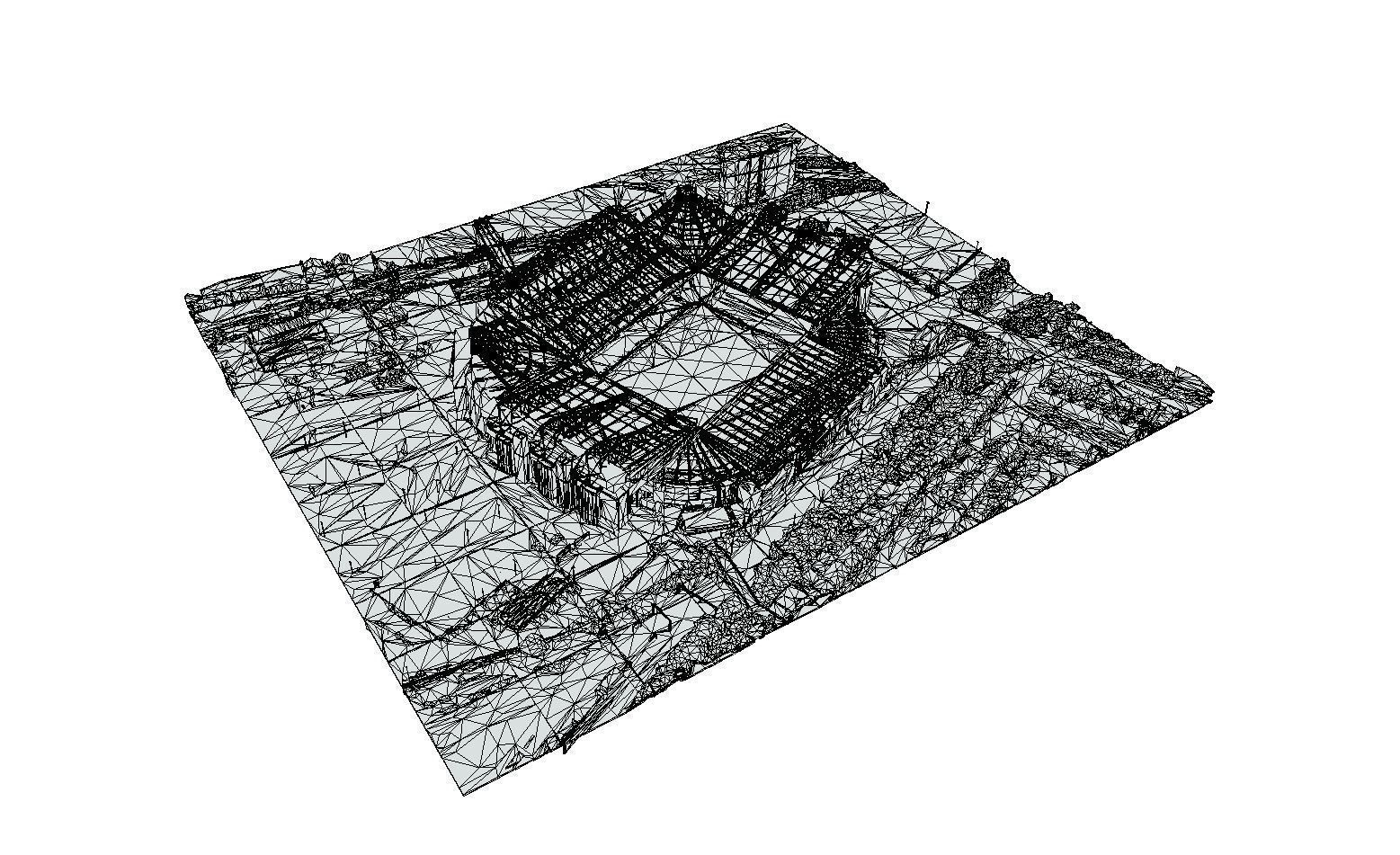 Old Trafford Stadium - Manchester United Low-poly 3D model_8