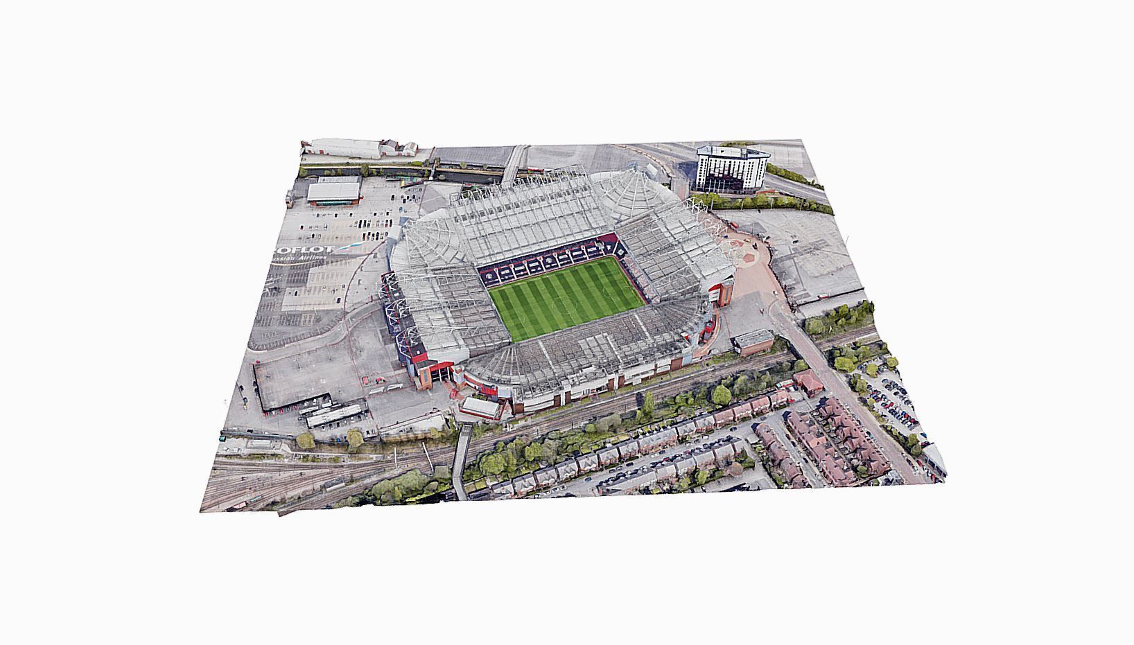 Old Trafford Stadium - Manchester United Low-poly 3D model_4