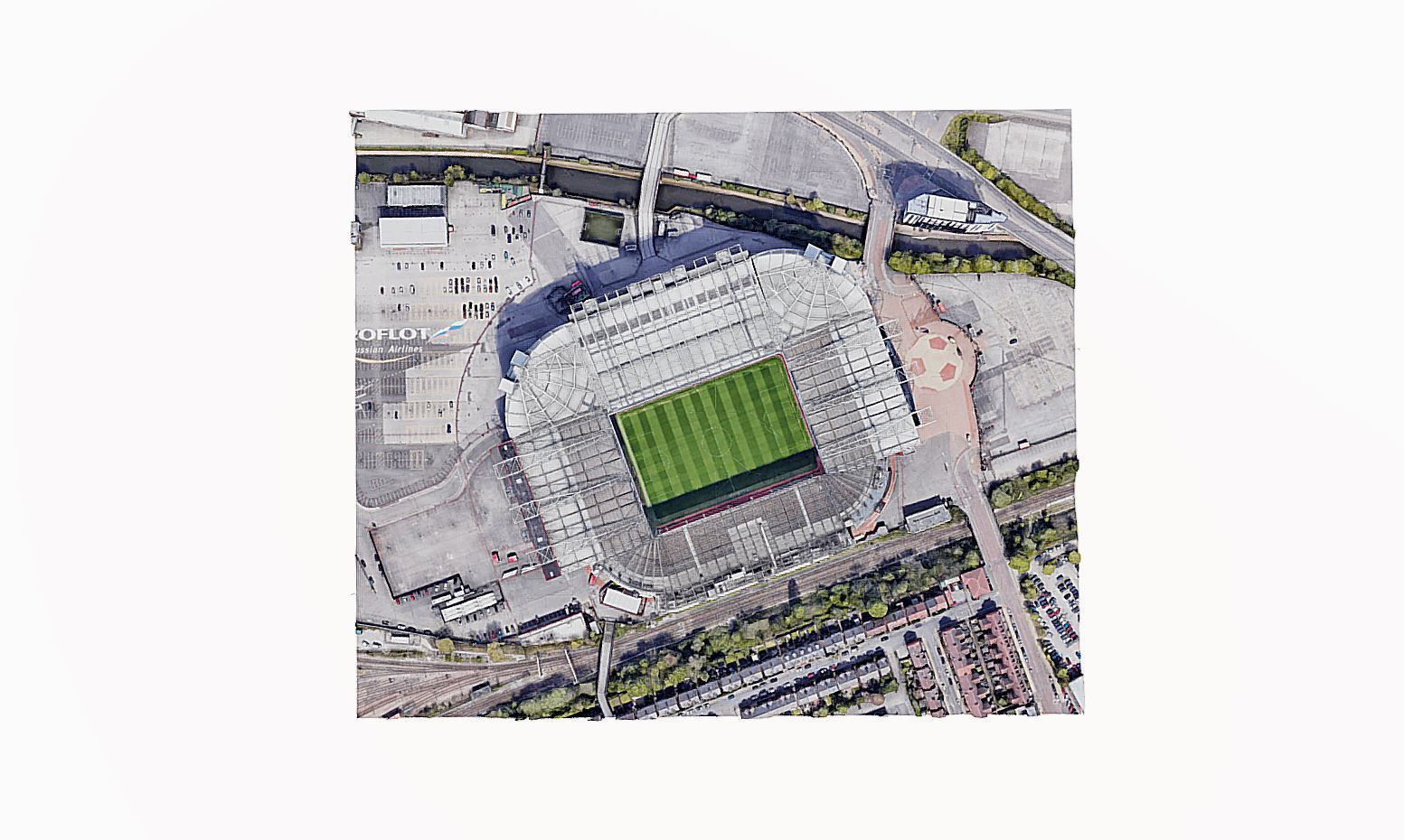 Old Trafford Stadium - Manchester United Low-poly 3D model_6