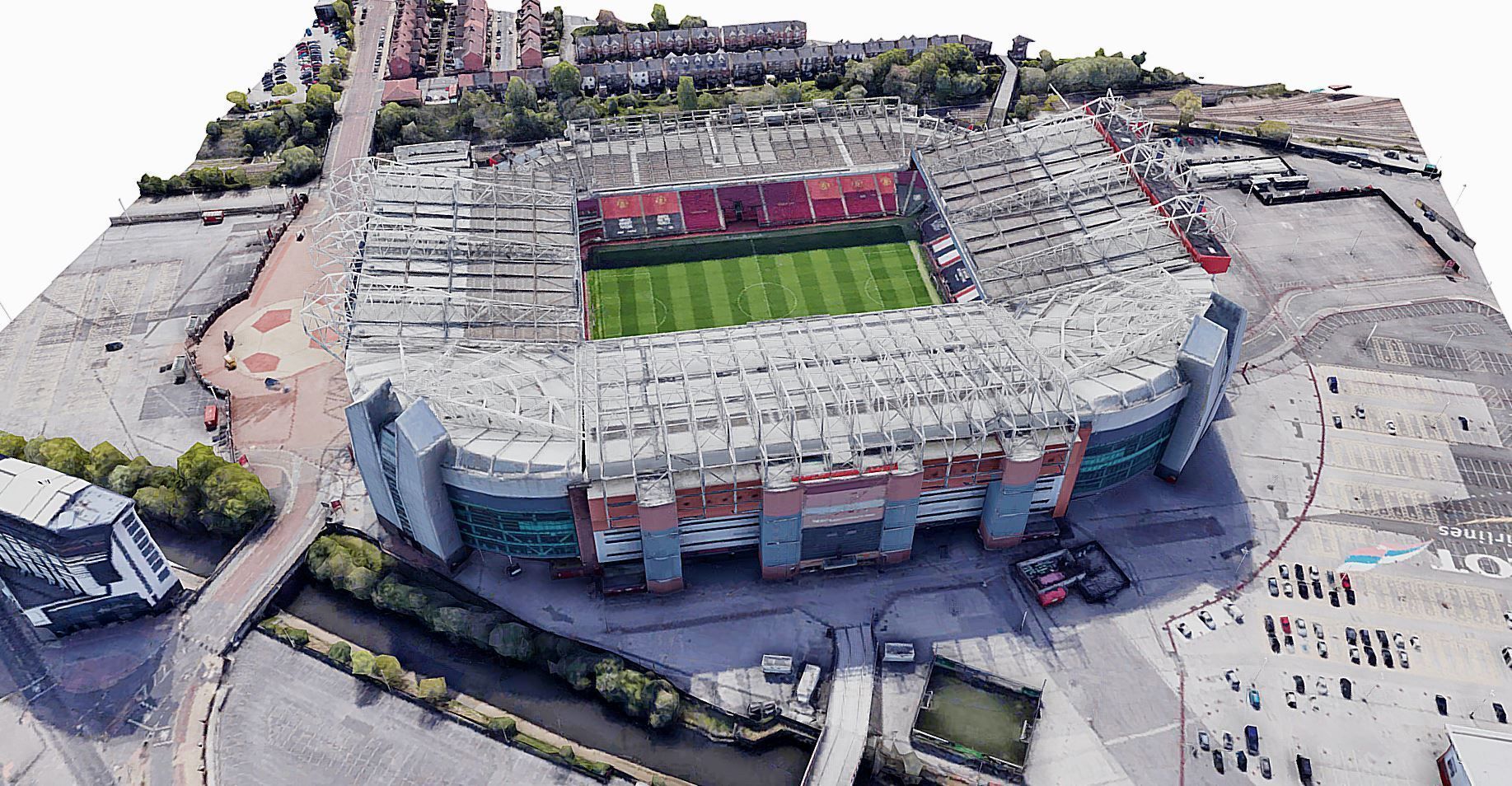 Old Trafford Stadium - Manchester United Low-poly 3D model_2