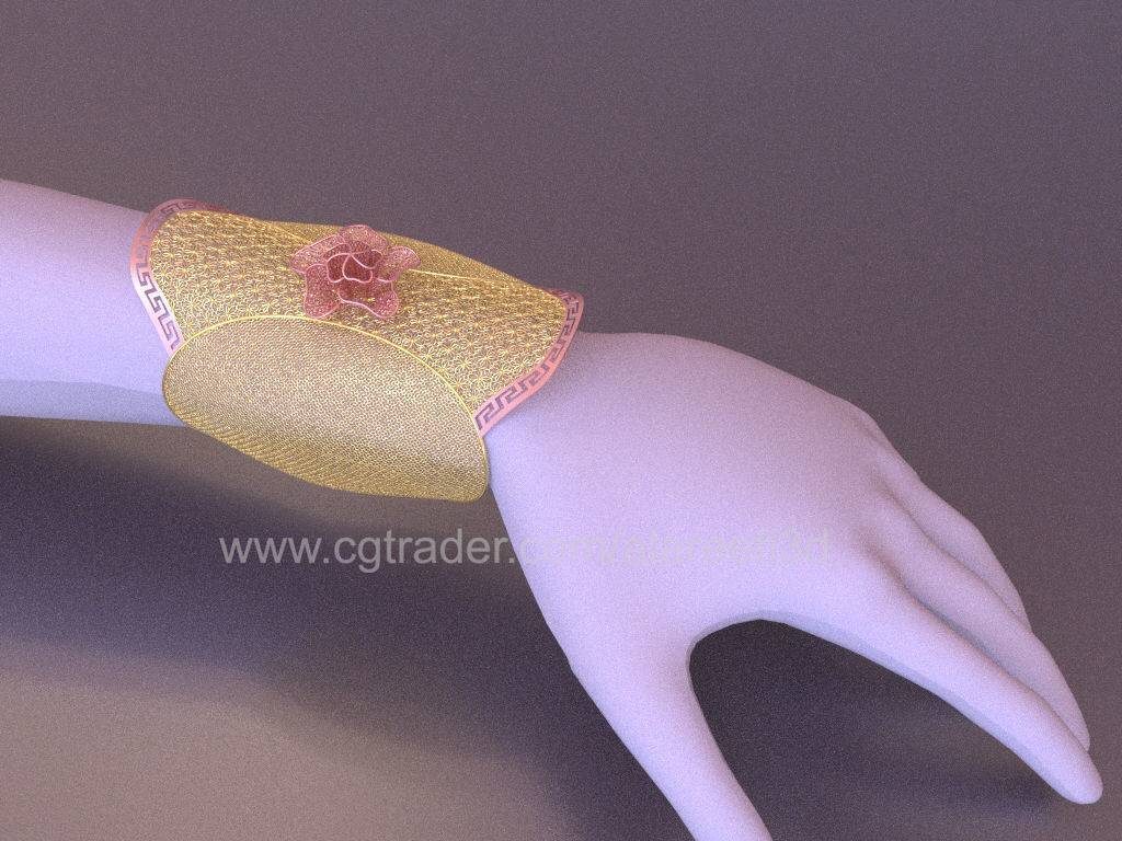Long Ultra Vision Bangle 003 3D print model_7
