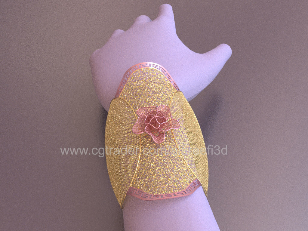 Long Ultra Vision Bangle 003 3D print model_14