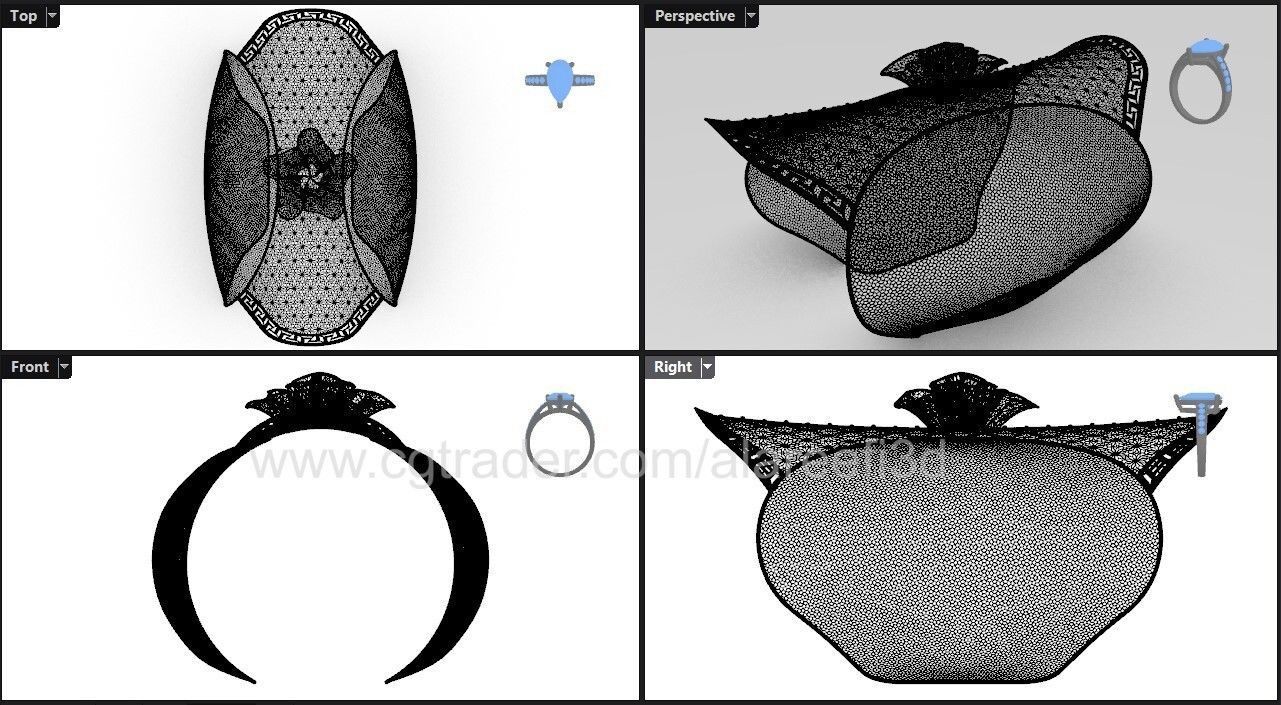 Long Ultra Vision Bangle 003 3D print model_11