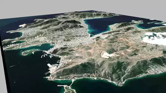 Salamis Island Greece 3D model