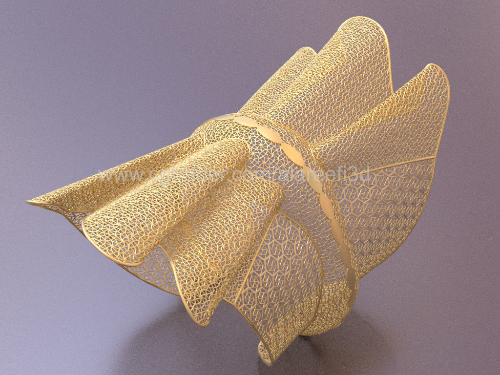 Long Ultra Vision Bangle 004 3D print model_11