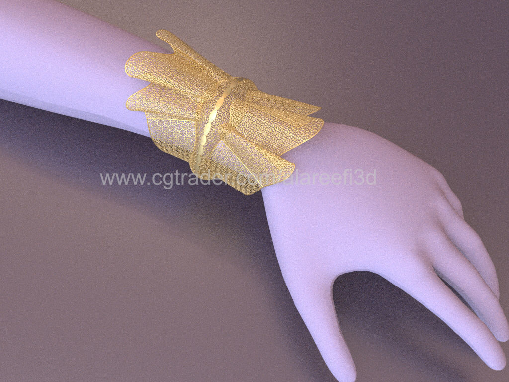Long Ultra Vision Bangle 004 3D print model_6