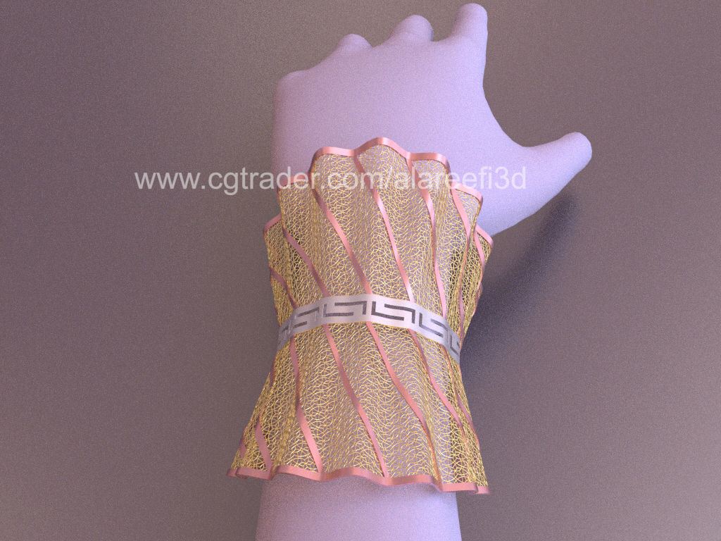 Long Ultra Vision Bangle 006 3D print model_11