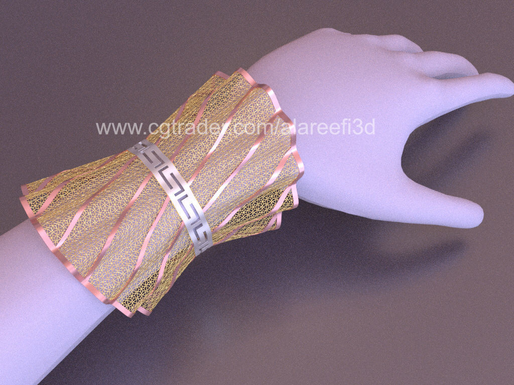 Long Ultra Vision Bangle 006 3D print model_1