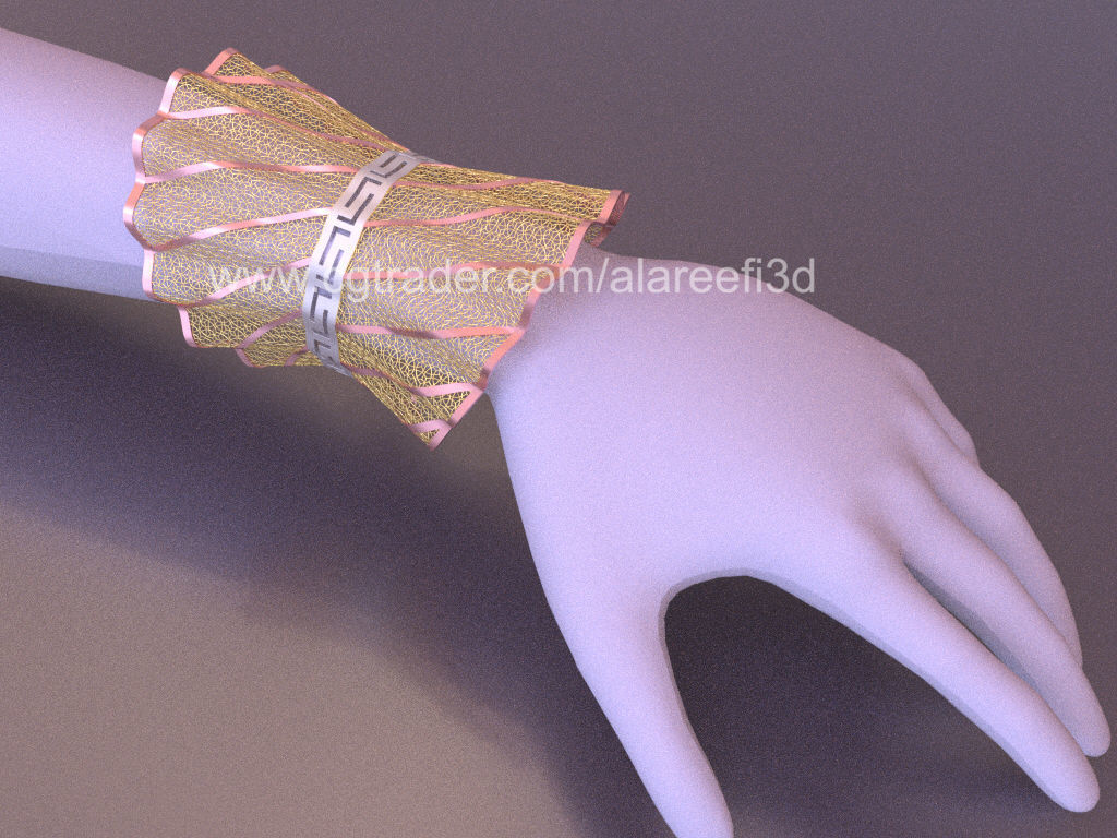Long Ultra Vision Bangle 006 3D print model_6