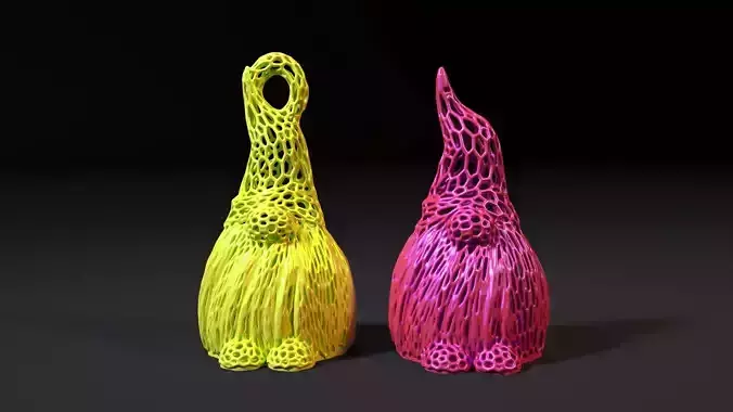 Christmas decoration gnome 3D print model