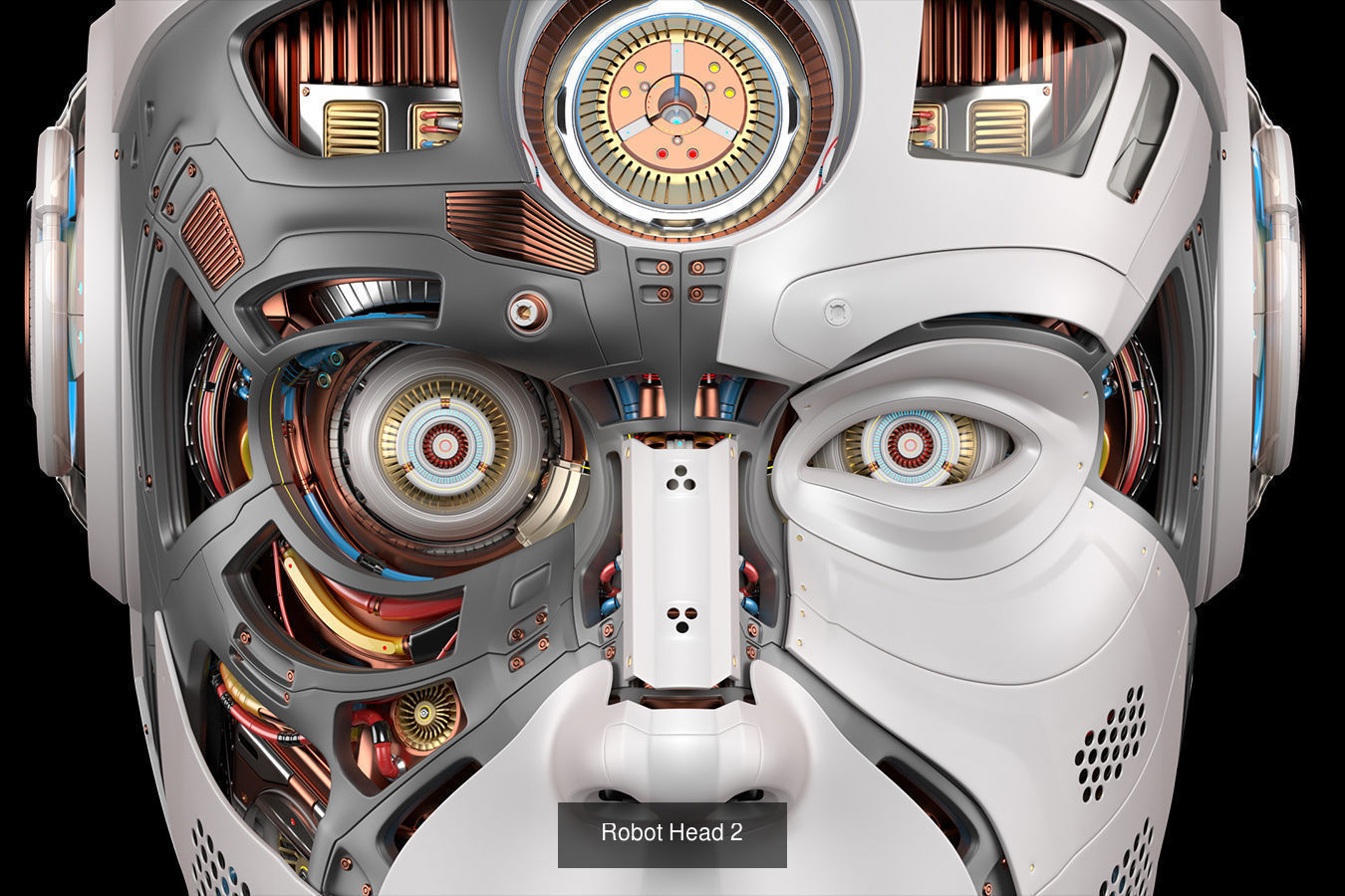 Robot Head Set - Futuristic Cyber Collection  _2