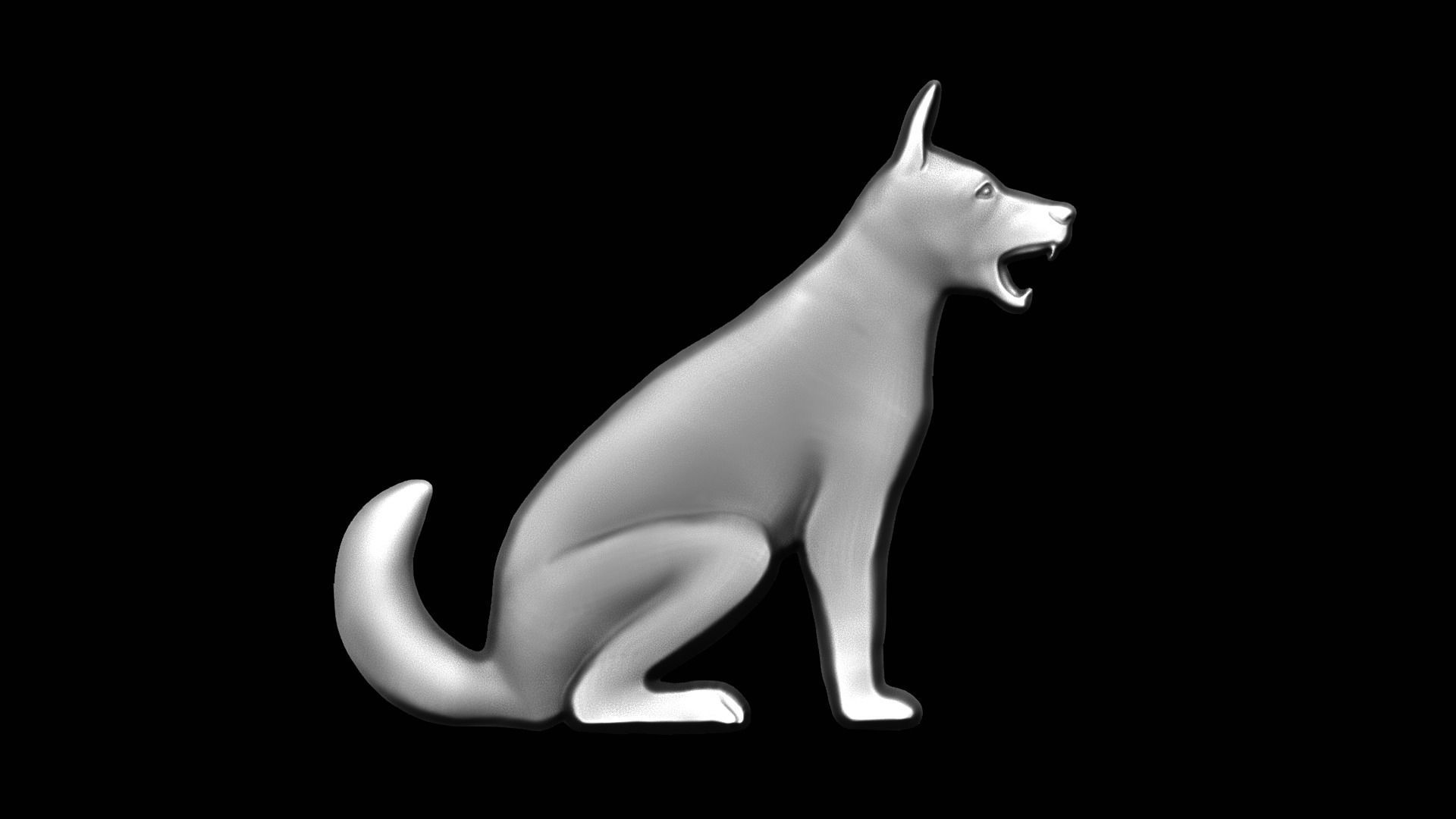Dog Art CNC- ArtCam 3D print model_7