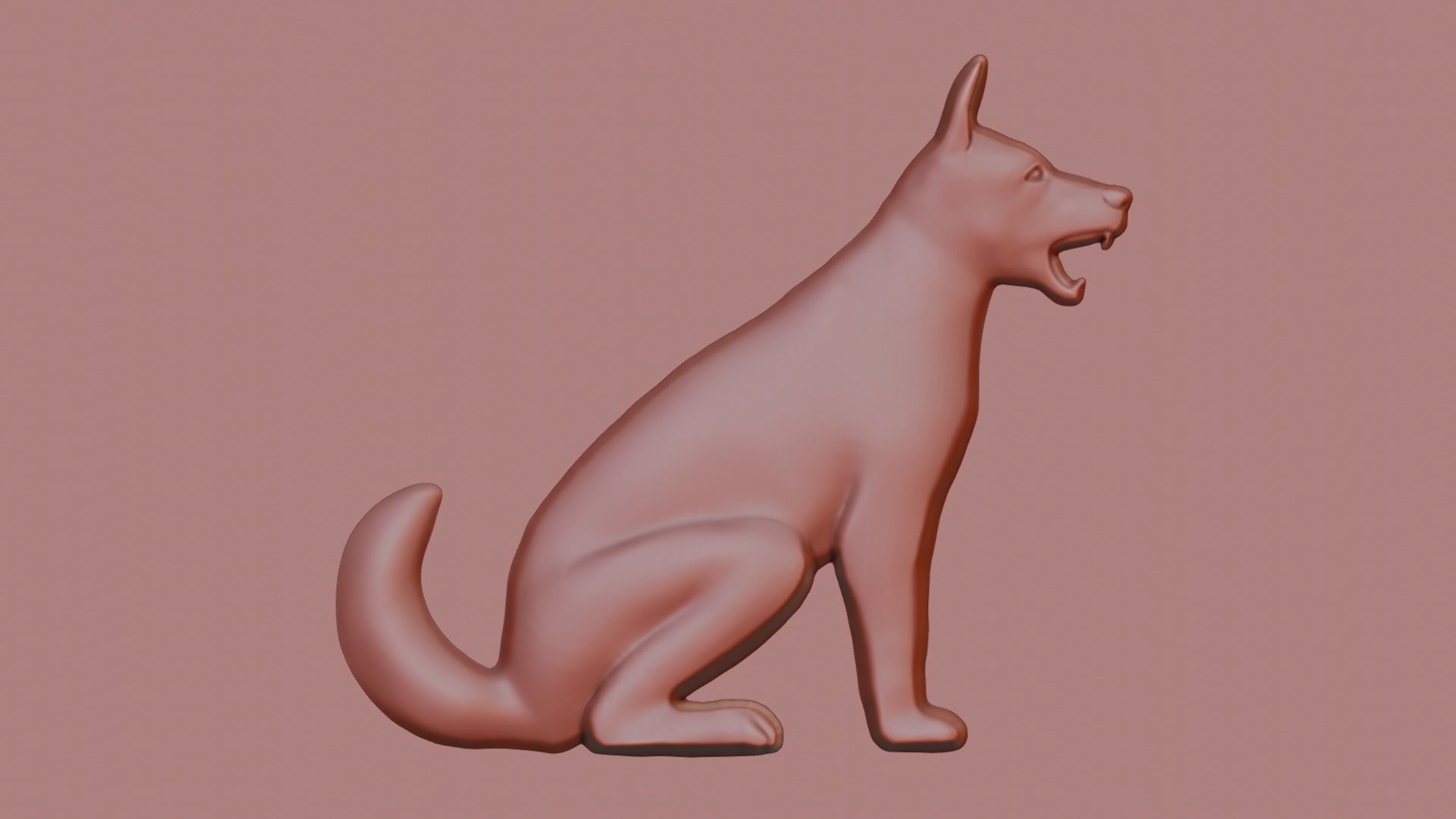 Dog Art CNC- ArtCam 3D print model_9