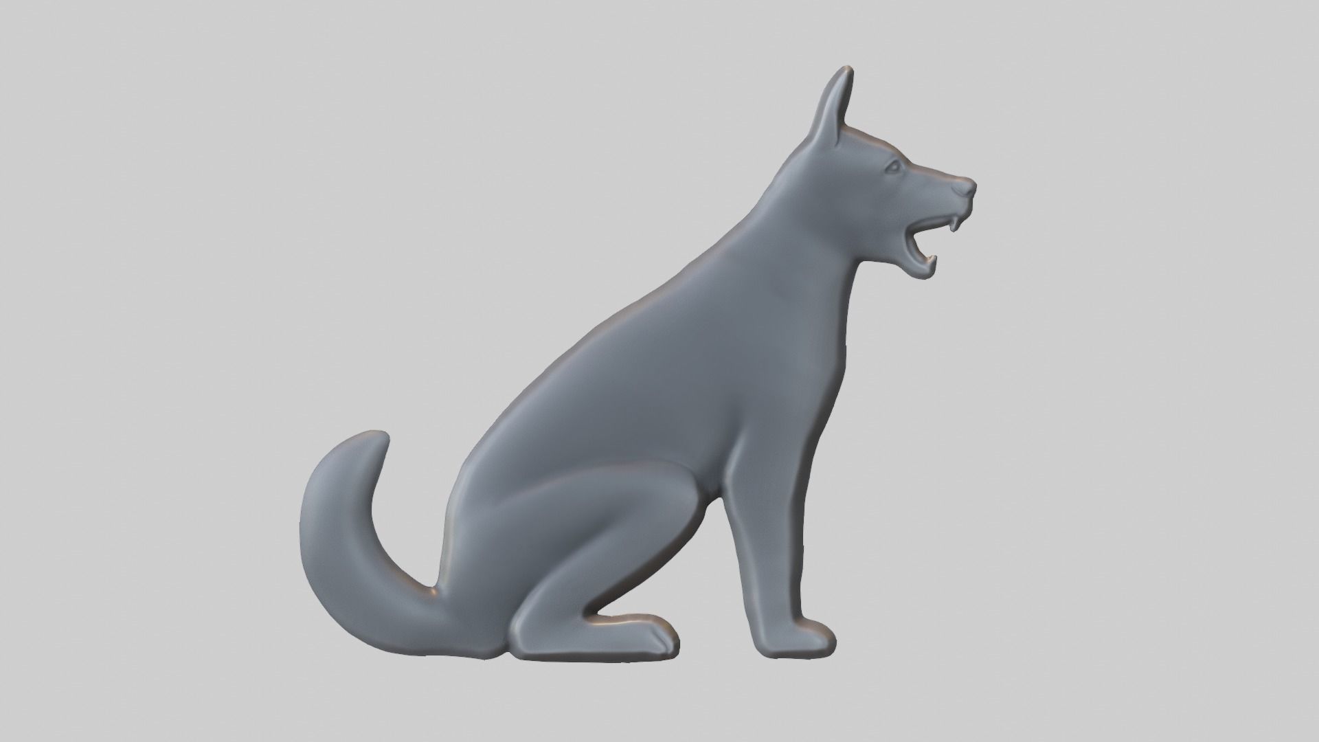 Dog Art CNC- ArtCam 3D print model_4
