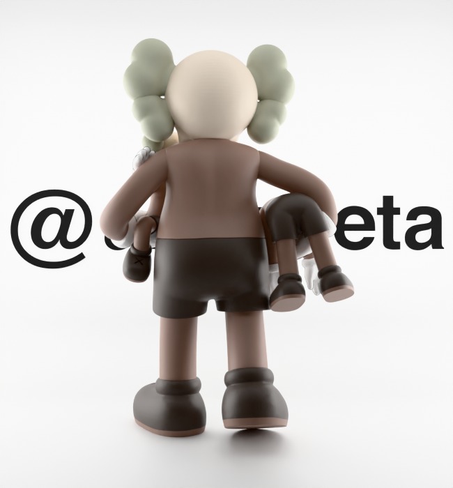 KAWS Clean Slate Textured Low-poly 3D model_18