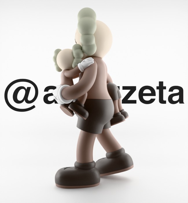 KAWS Clean Slate Textured Low-poly 3D model_11